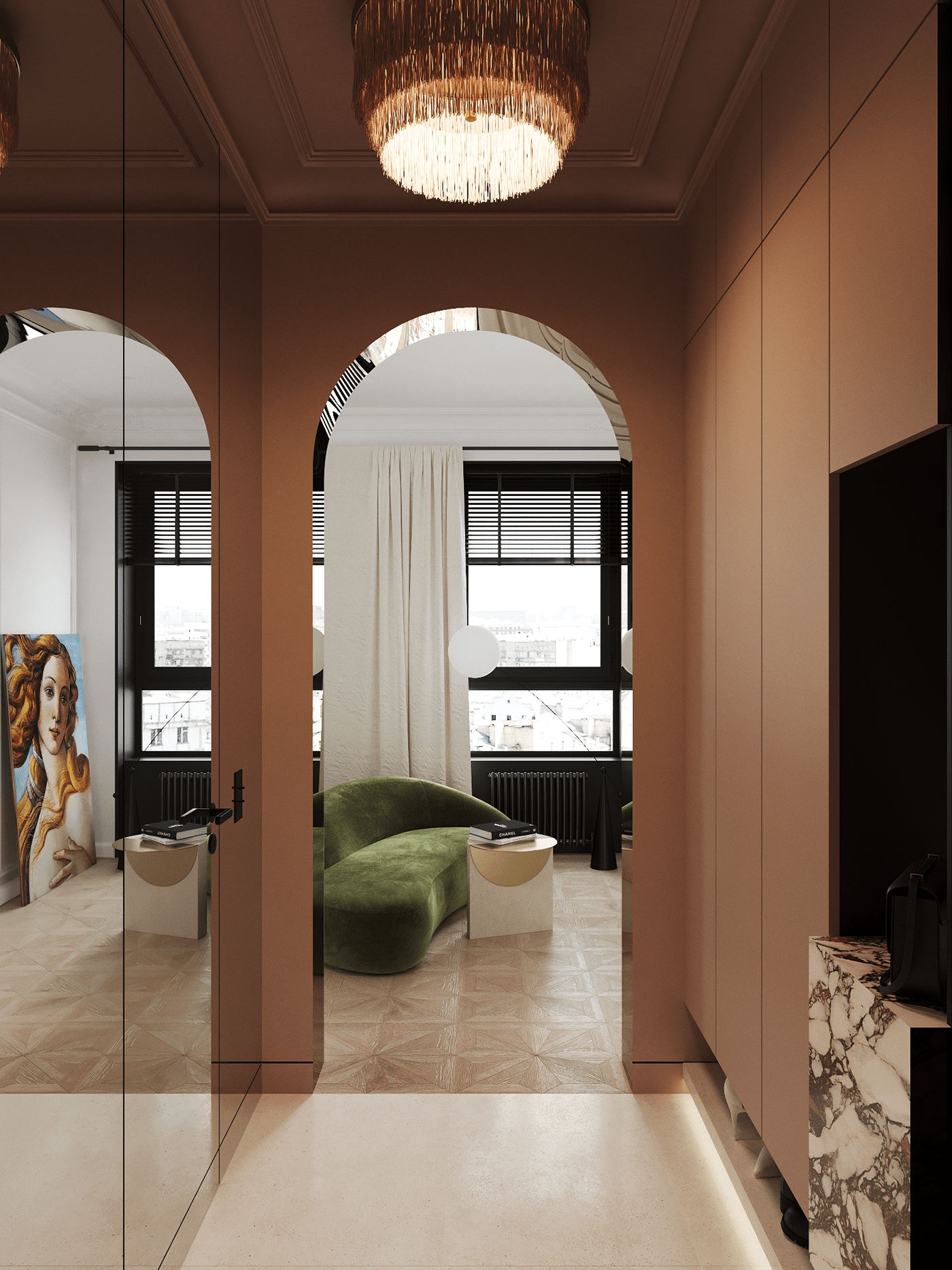 珊瑚红+绿色 一抹时尚色，超有魅力-2