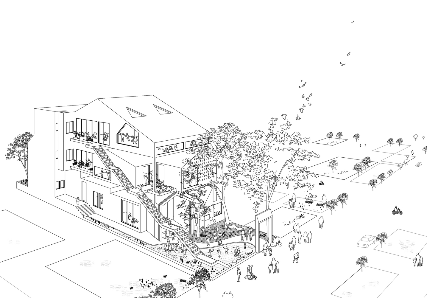 越南 Sài G‘n 的灵活多功能私立幼儿园设计-46