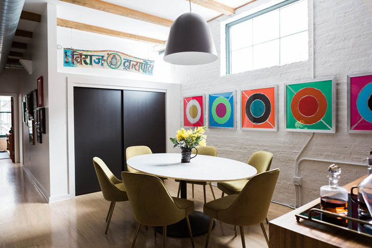 芝加哥旧工厂里的艺术画廊式波西米亚风公寓-11