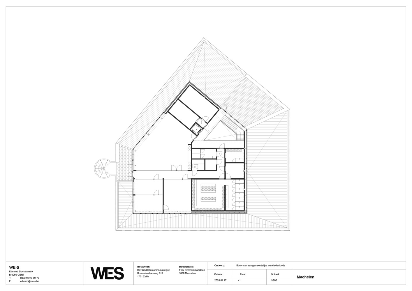 比利时 Machelen 市政厅新 workshop & Office Spaces-39