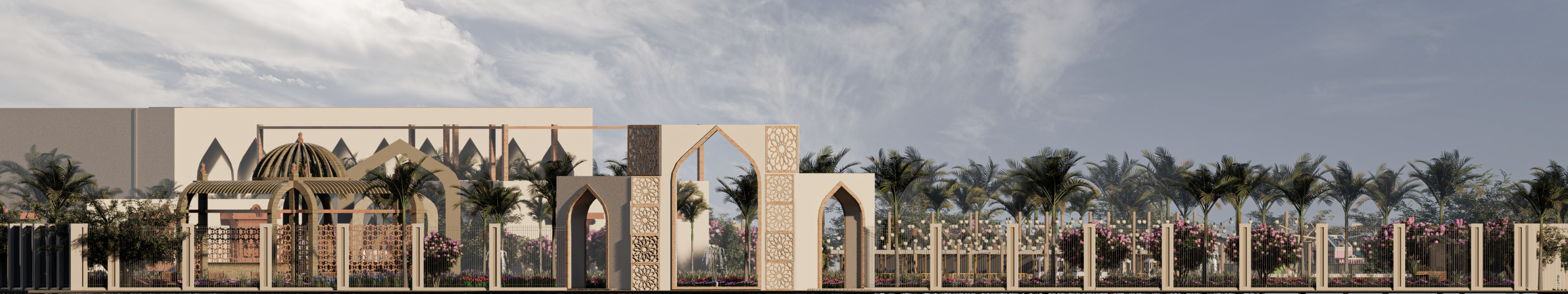 Alferdaws 现代伊斯兰公园丨曼苏拉大学美术学院建筑系-20