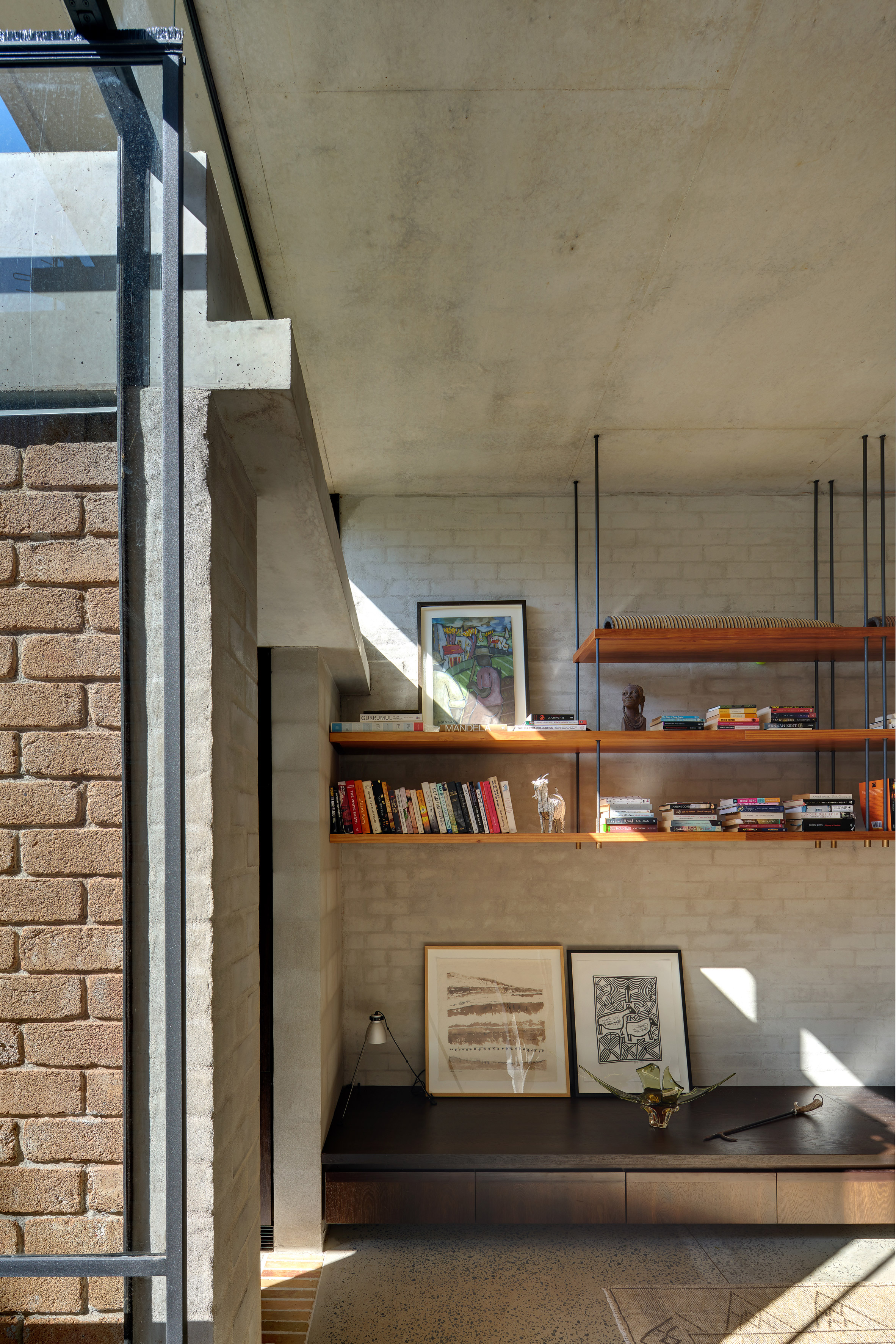 Welsh + Major slots lightwell between Sydney cottage and brick extension-16