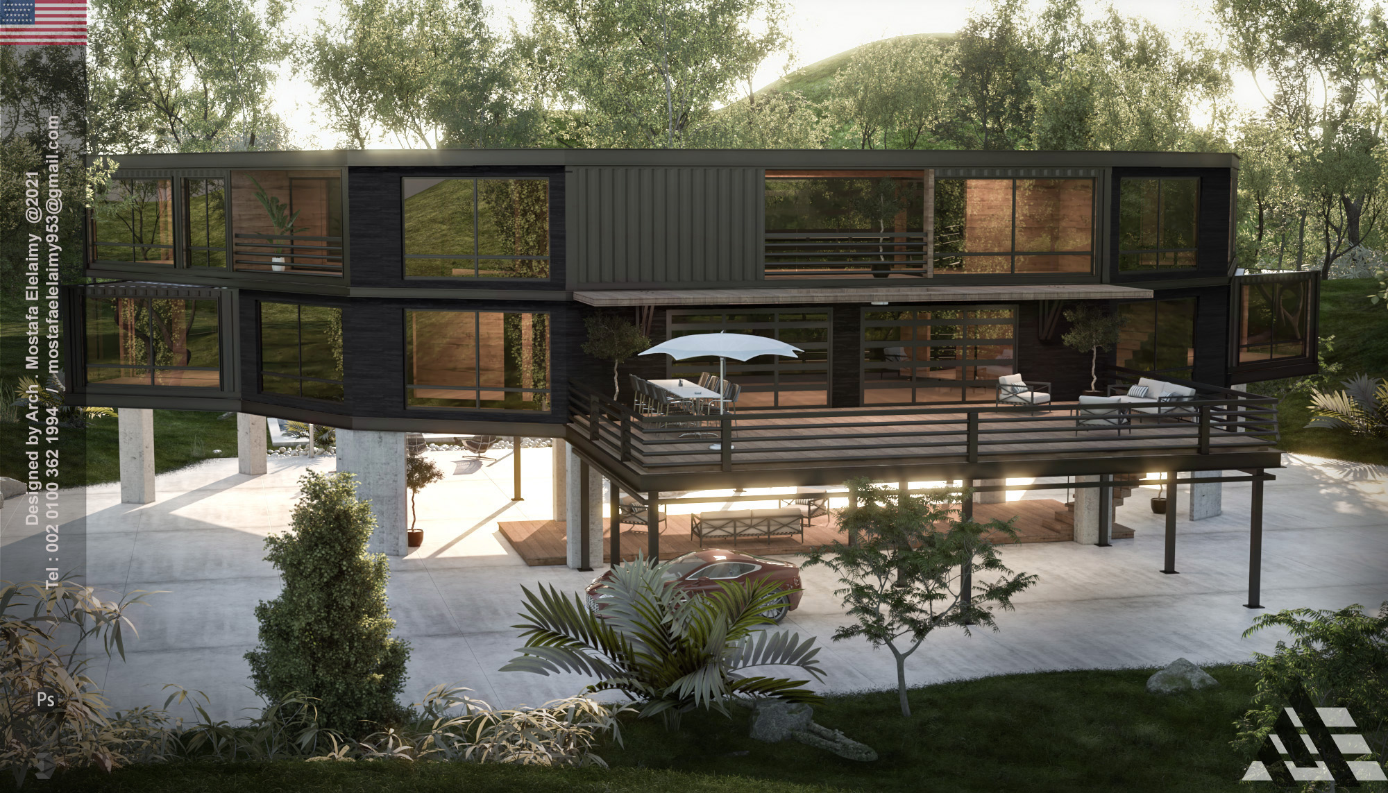 海运集装箱房屋丨美国丨MOSTAFA ELELAIMY-7