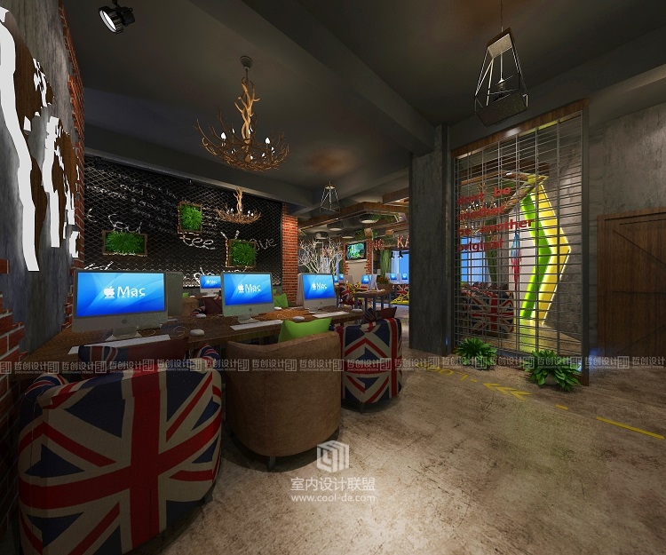 昆明专业网咖装修设计效果图分享 昆明网咖装修设计-25