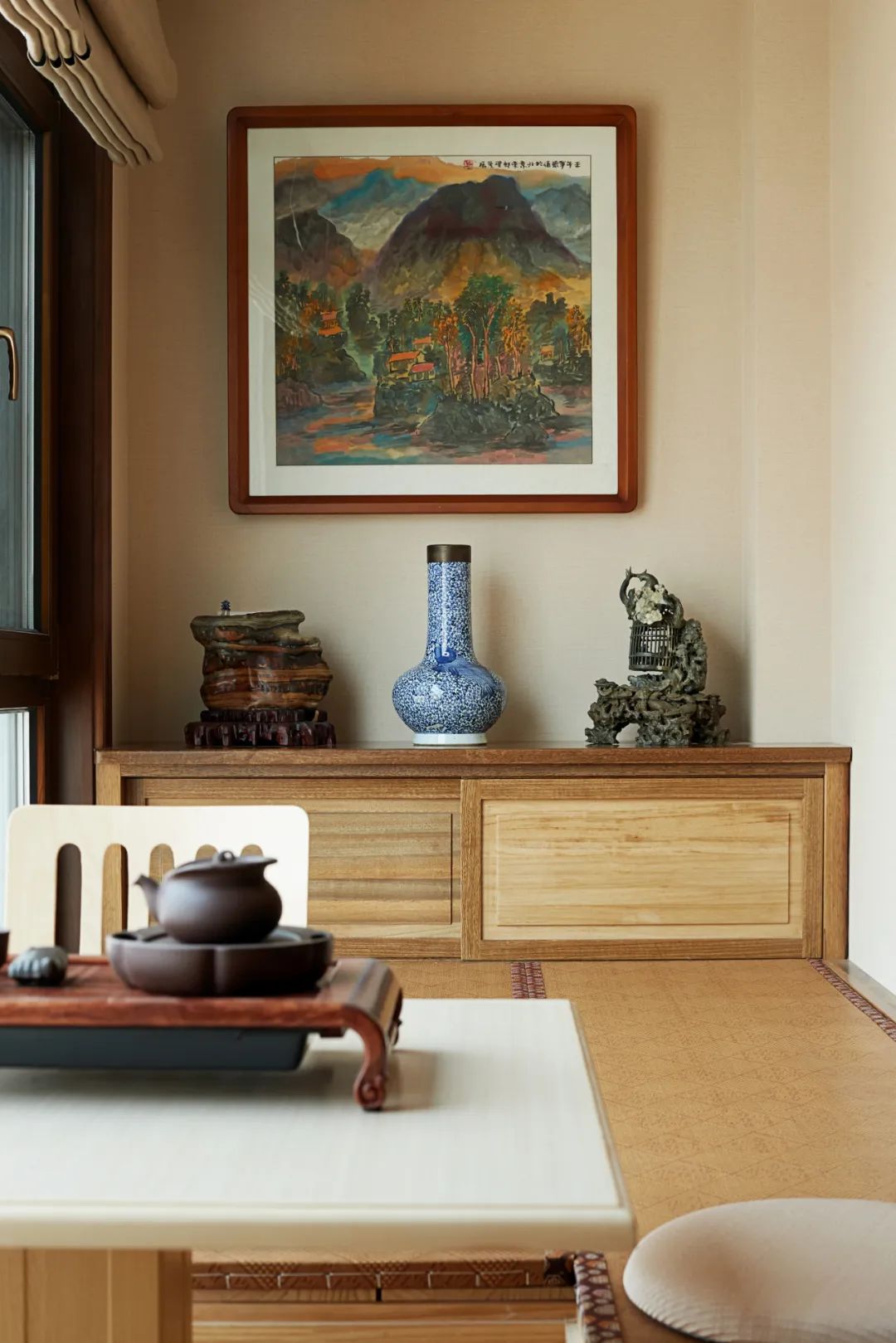 烟台 310㎡美式大宅,朱磊打造“治愈系”家居空间-24