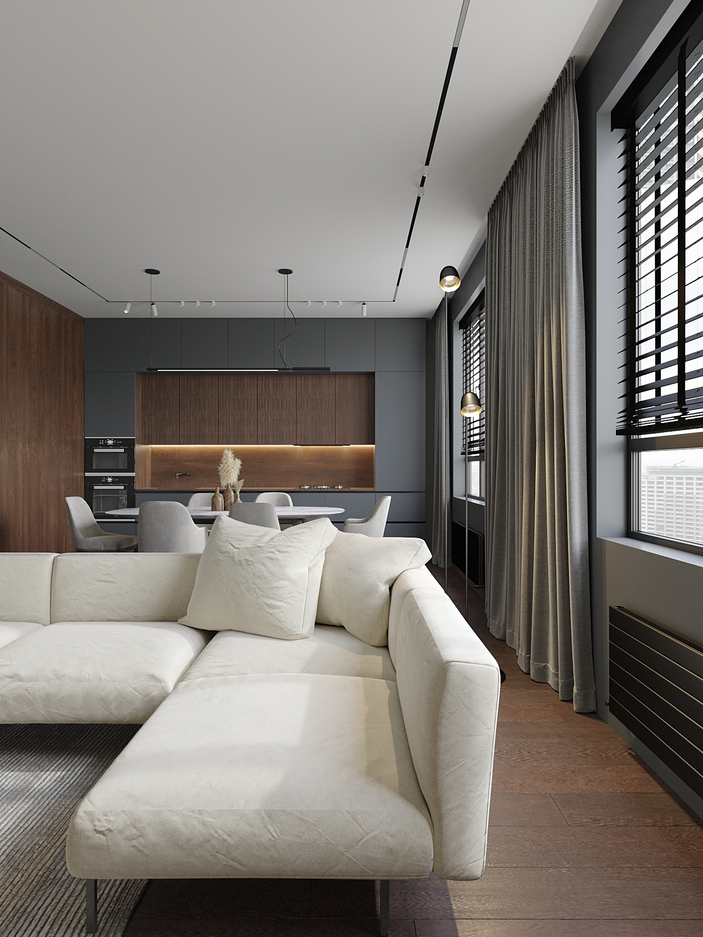 客厅和厨房设计-12