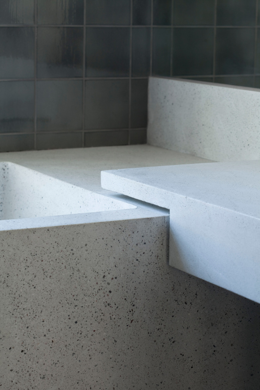 Smoked-oak and terrazzo steps feature in Copenhagen apartment-16