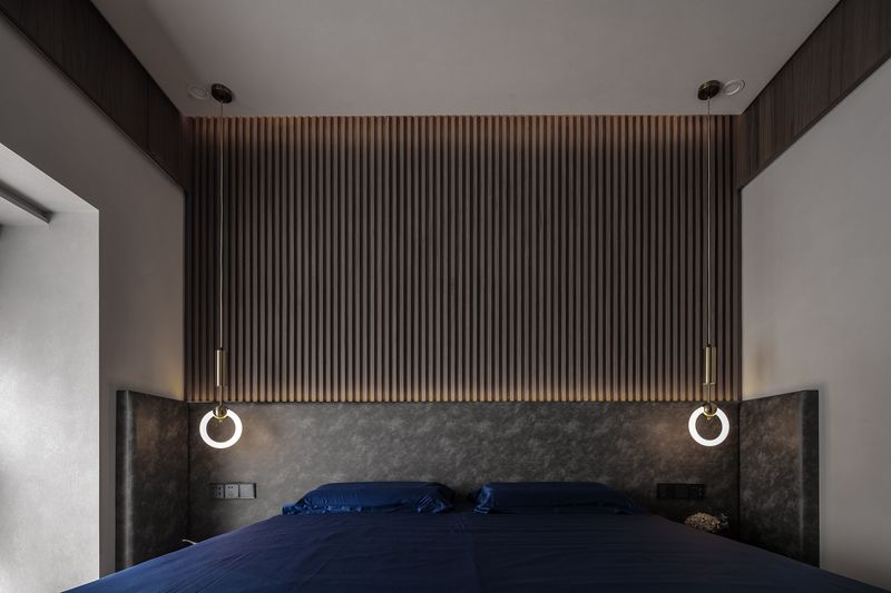 现代简约山语清晖，乐高模型与石材质感的空间对话-36