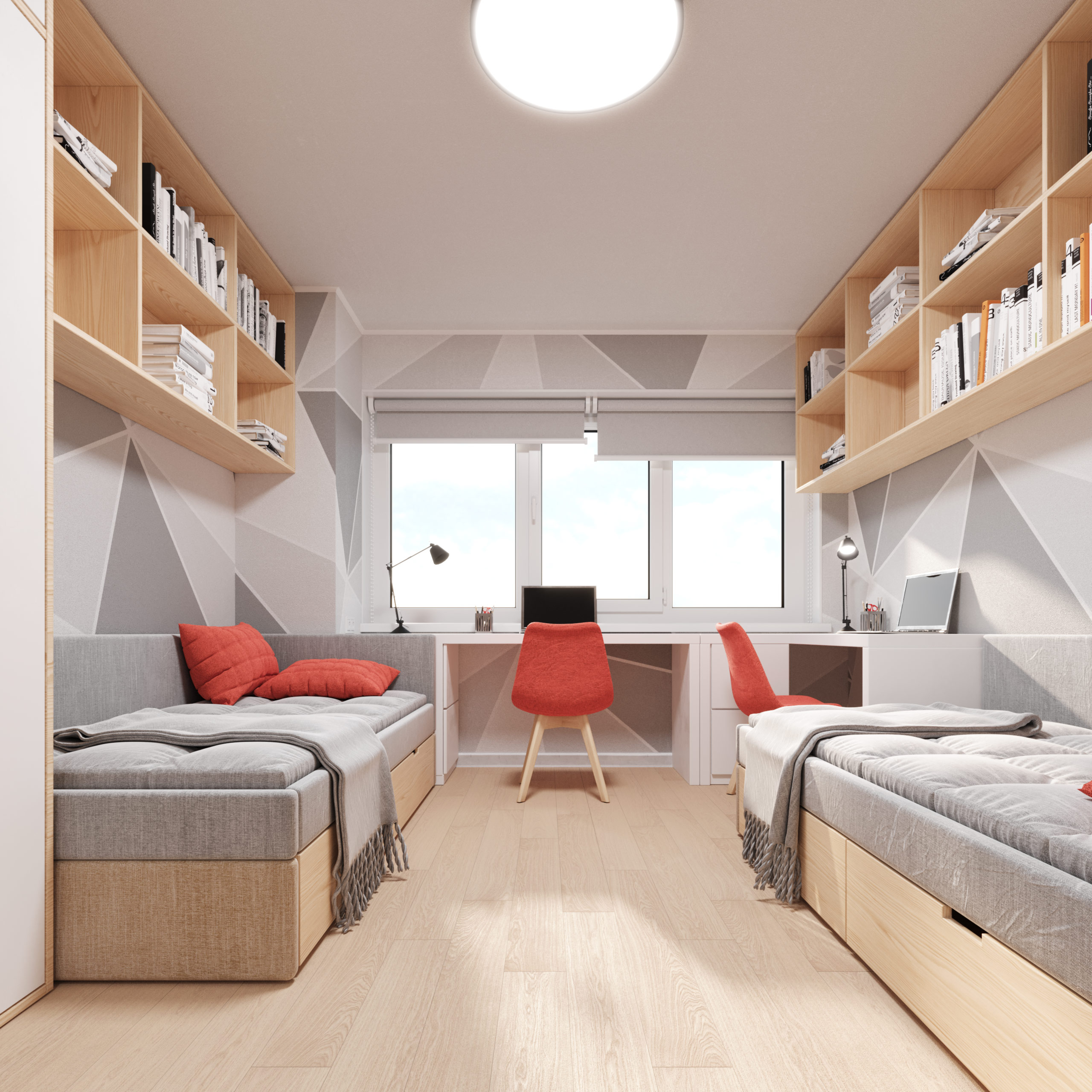 宿舍起居室及宿舍房间设计丨俄罗斯莫斯科丨ЕвроПроект-5