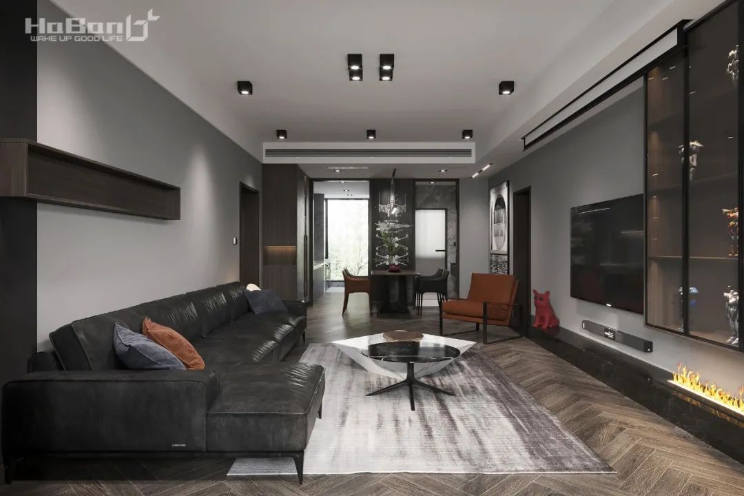 城南名著 127㎡现代黑白空间，藏家的精致生活-15