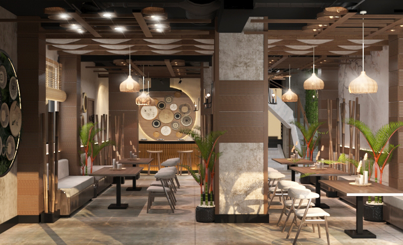 Mushiki 亚洲餐厅室内设计丨Homex-14