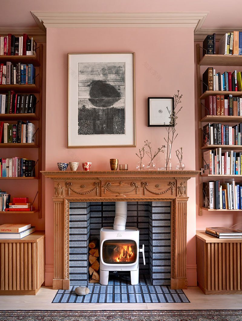 伦敦维多利亚式住宅的活力色彩空间-7