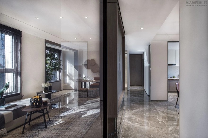 天津大唐印象东丽中式样板间 地胜设计-4