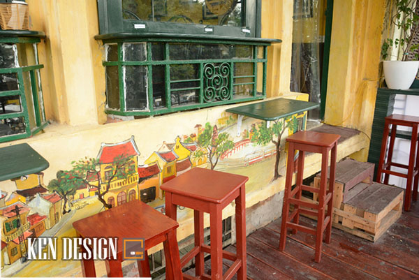 设计位于还剑湖边的小型咖啡馆丨越南河内-28