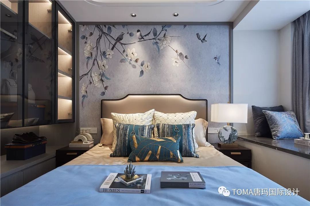 鹰潭星海湾新中式轻奢样板房设计-38