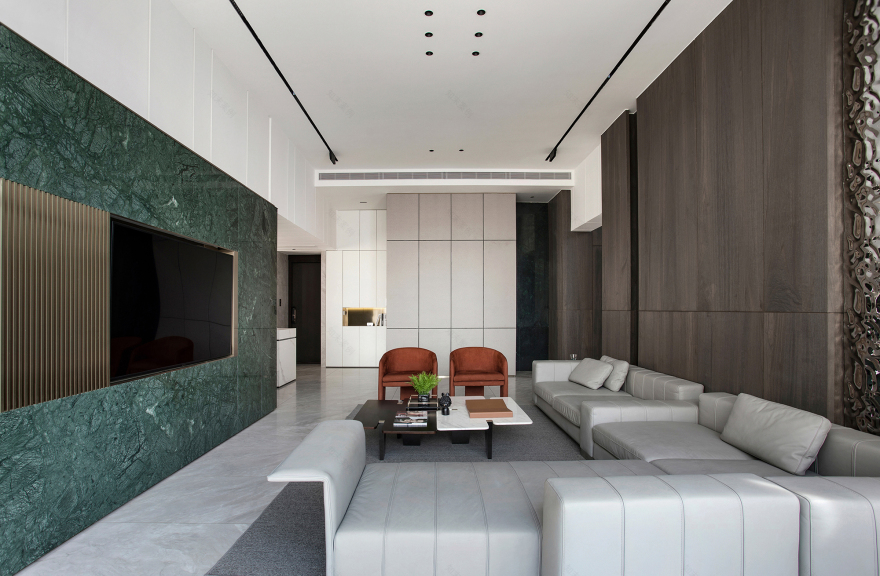 一木橙,一石绿 · 现代顶层复式公寓设计丨大小空间设计研究室-7