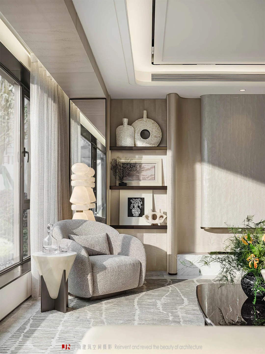 花叙窗语,慢踱时光间 · 样板房软装美学摄影丨紫香舸设计-4