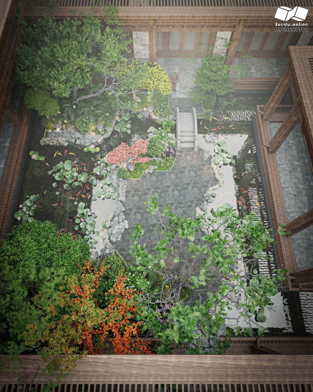 免费的SketchUp花园外部模型丨Phan Thuc-2