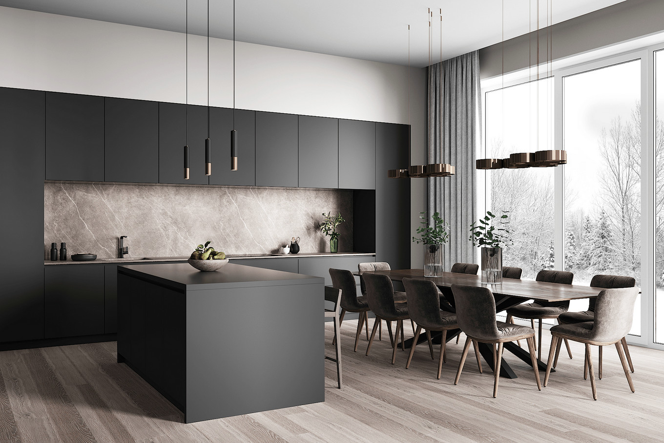 现代轻奢风家居设计 | 质感灵魂的生活空间-3