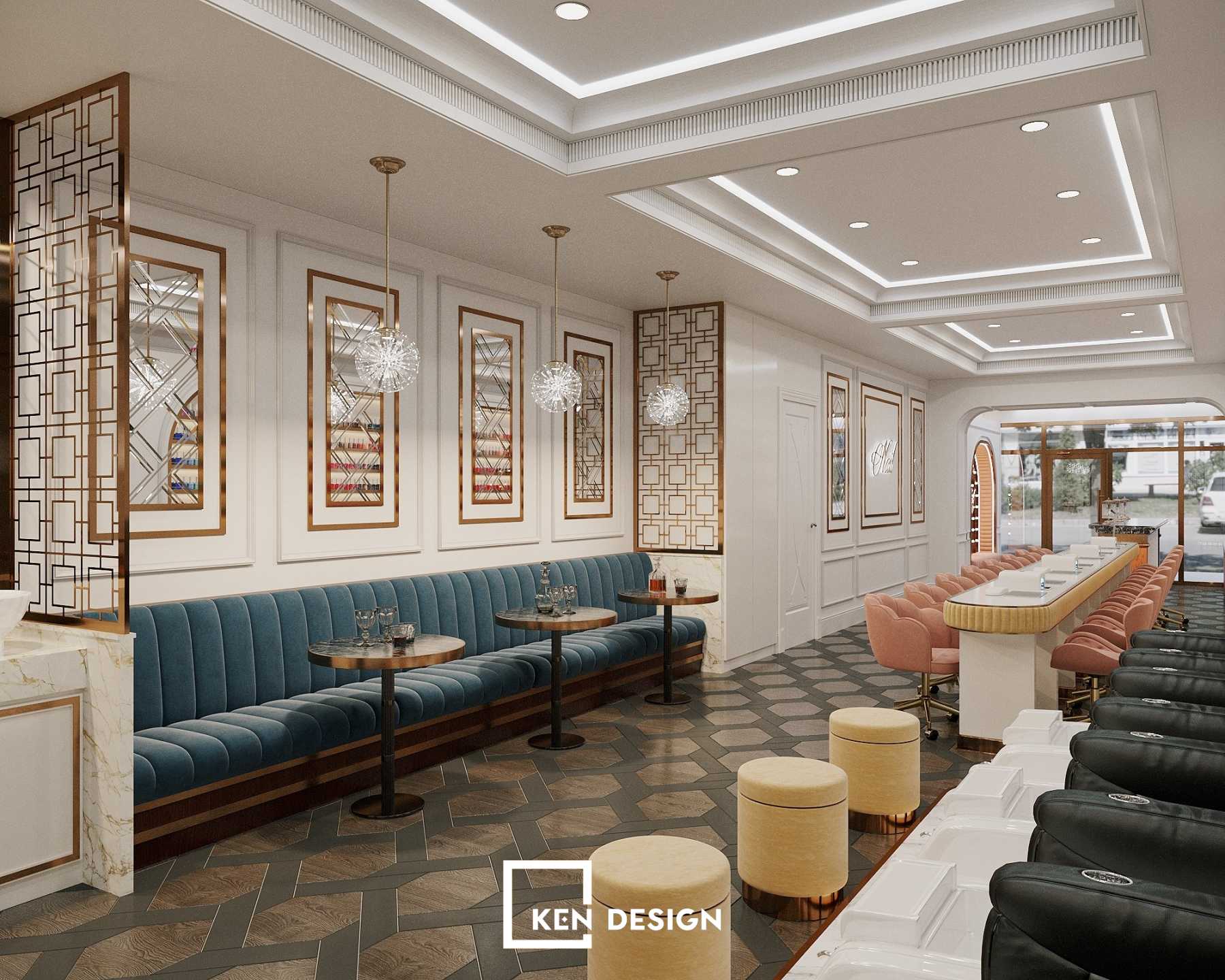 英国美甲与鸡尾酒酒吧设计项目丨KenDesign-7