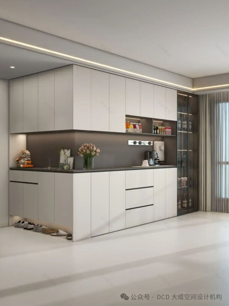 餐边柜这样设计,好看又实用,高级感满满-33