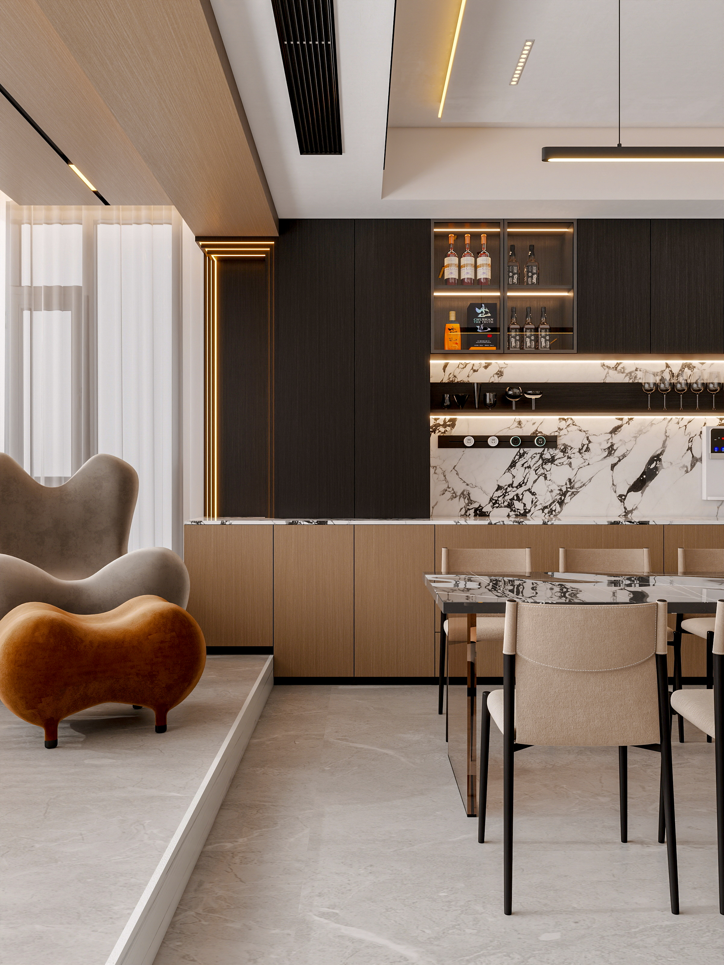 四川成都郫都春屿溪岸（295平方意式极简四居室）-21