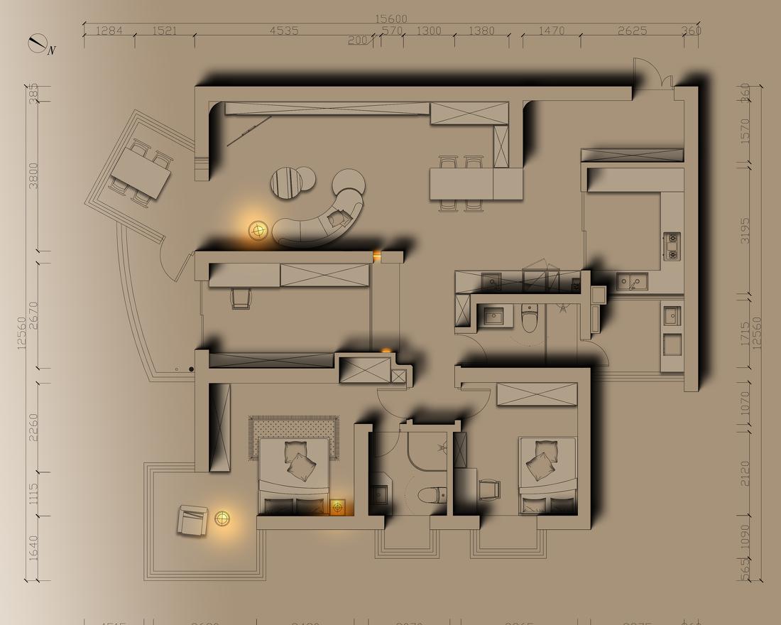 昆明侘寂风平层 · 闹市中的静谧空间丨中国昆明-19