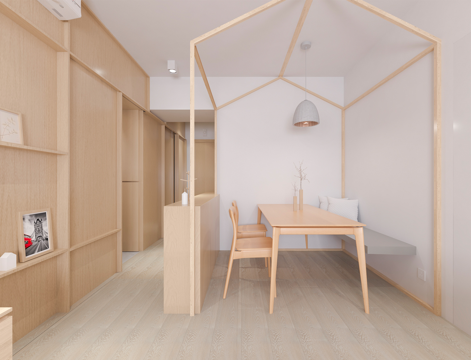 青岛万科城原木极简风,少即是多之美-1