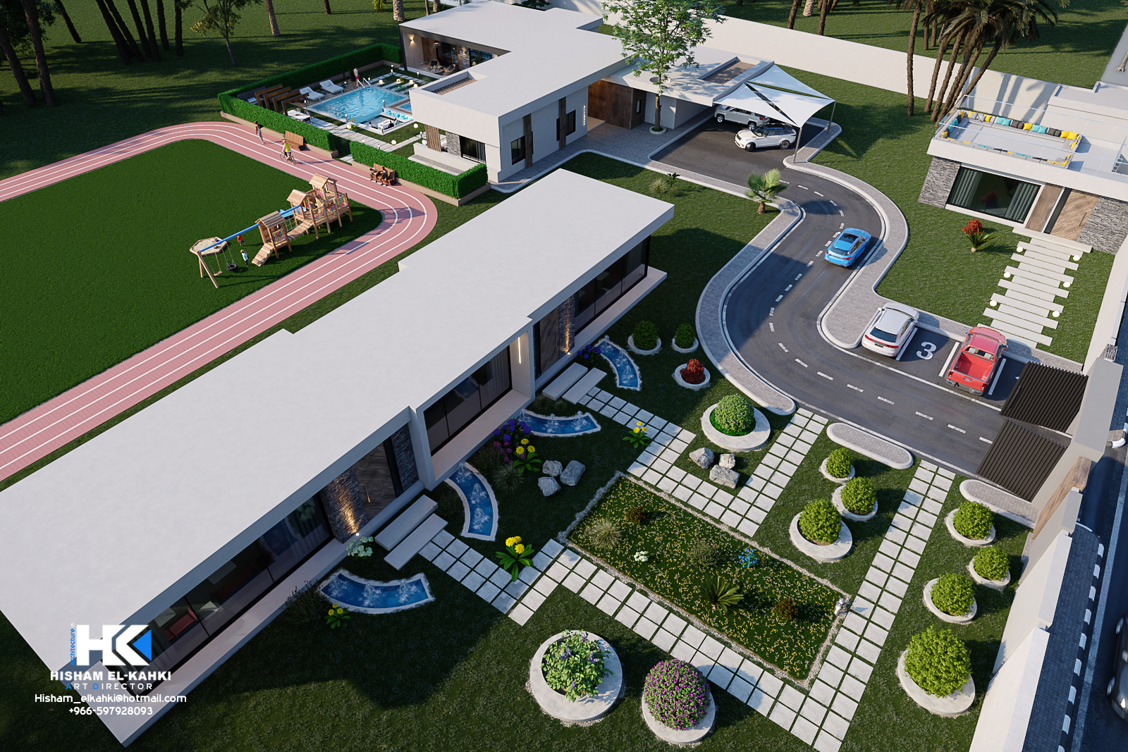 Exterior Modern Chalet With Rest Landscape Design-22