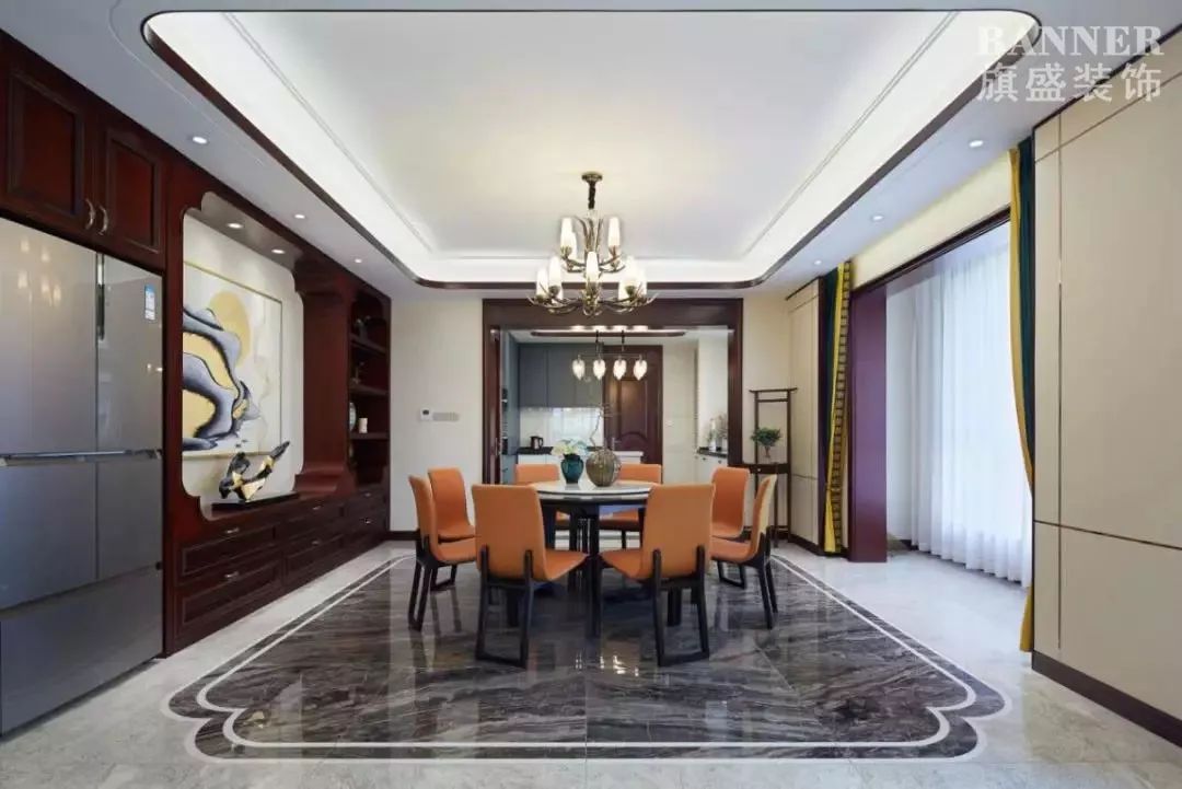 新中式家装典范 | 西安海德堡 310㎡空间设计-58