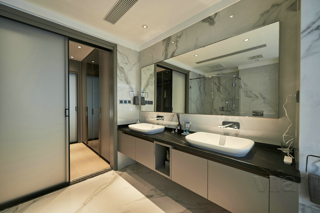"Vifa 威法"打造精致浴室,钛金灰色调展现未来艺术感-19