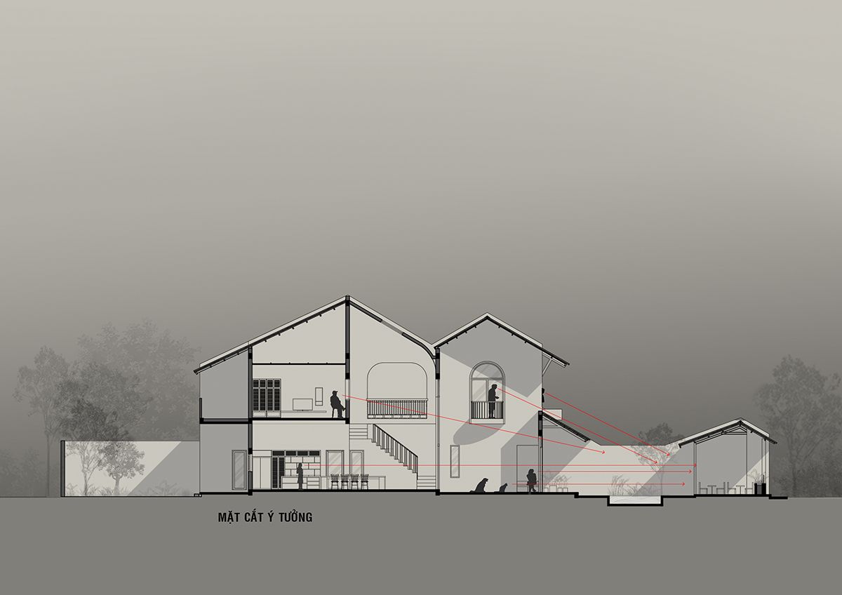 越南 Song Hinh 住宅 | 融合室外景观与室内设计的现代家庭住宅-47