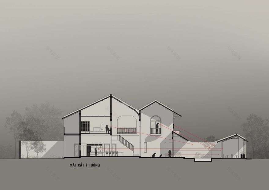 越南 Song Hinh 住宅 | 融合室外景观与室内设计的现代家庭住宅-47