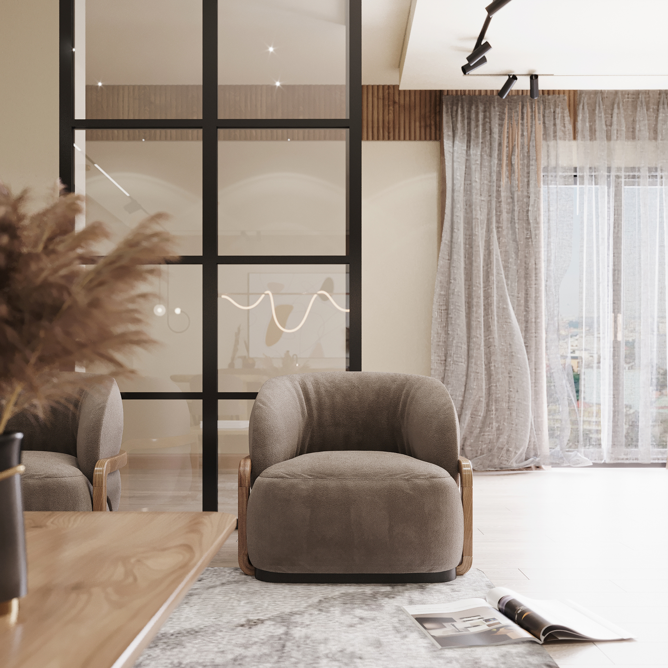 接待与居住设计丨Axes Desgin & Studio teal-13