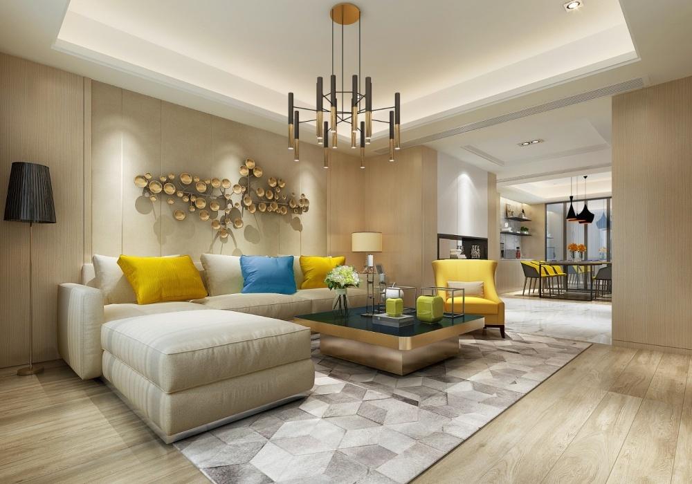 《橙·邂逅》现代风格设计，简约舒适小轻奢-19