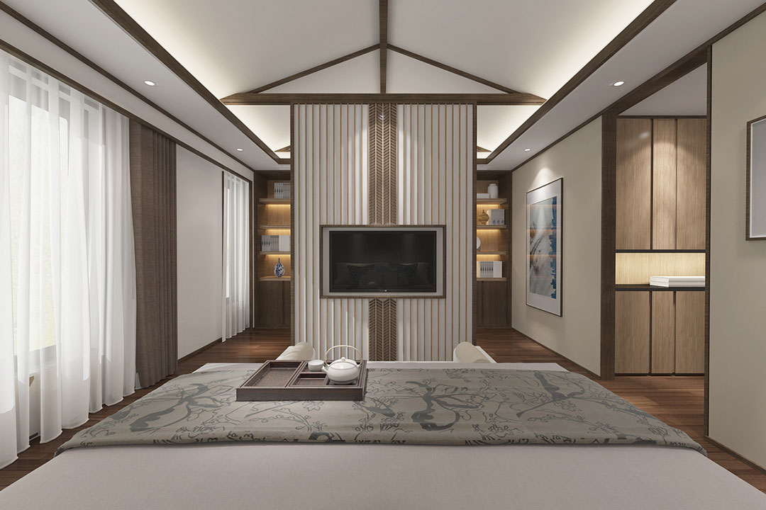 上海院子新中式别墅设计,传承中华文化底蕴-19