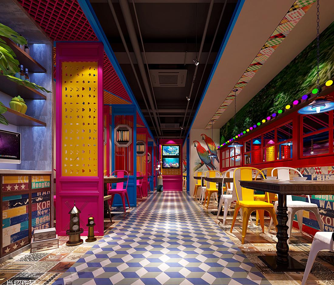 肉蟹煲特色餐厅设计赏析-4