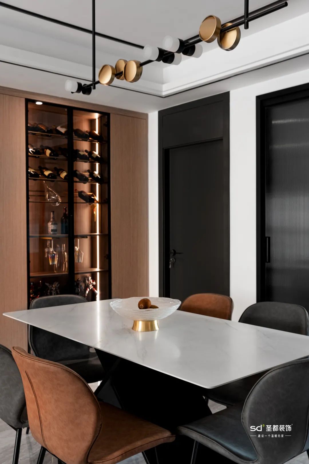 浙江金华 129㎡现代婚房,无主灯设计、客餐厅一体显大气-33