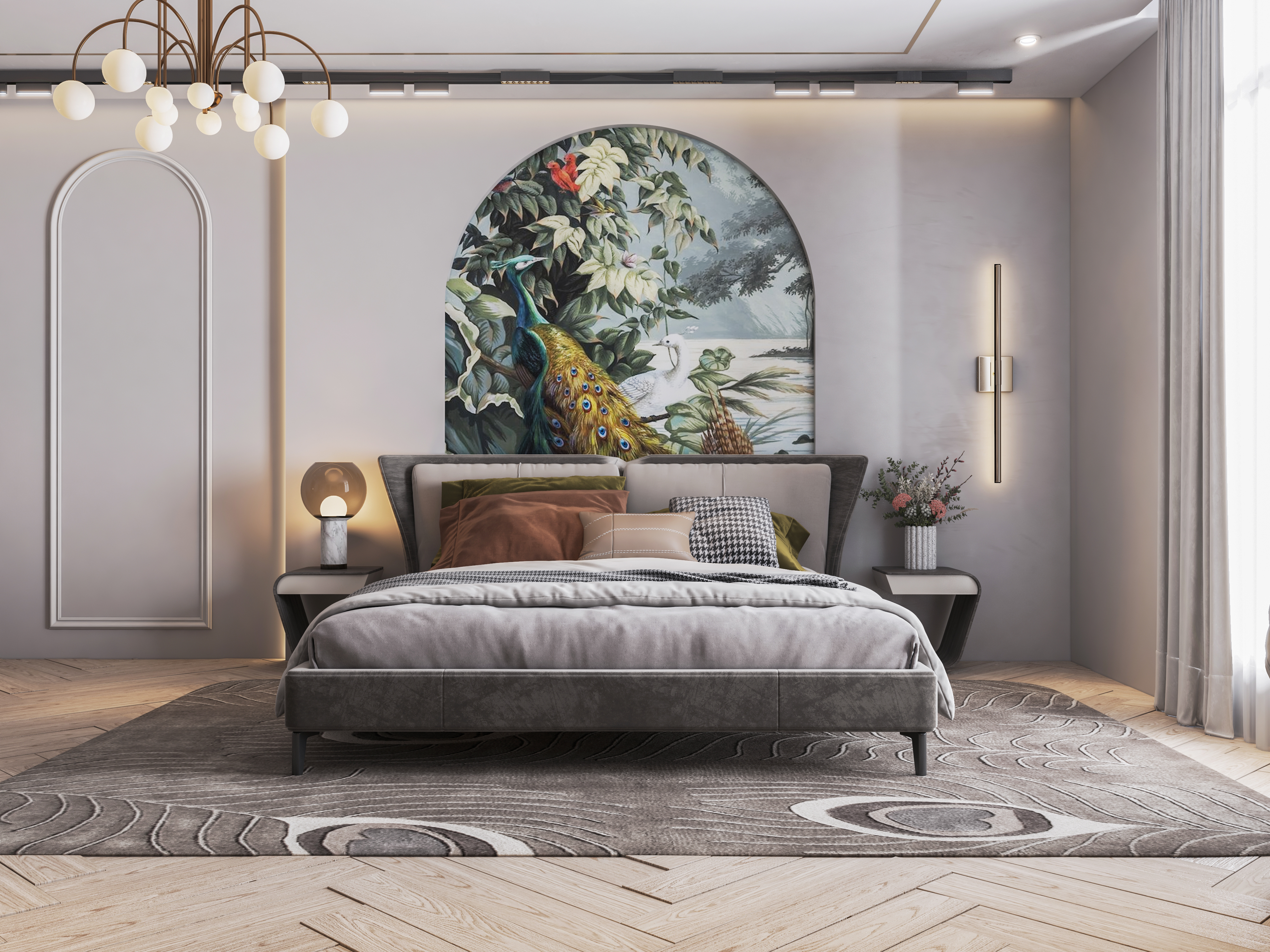 卧室新古典室内设计丨KT_DESIGN STUDIO-14