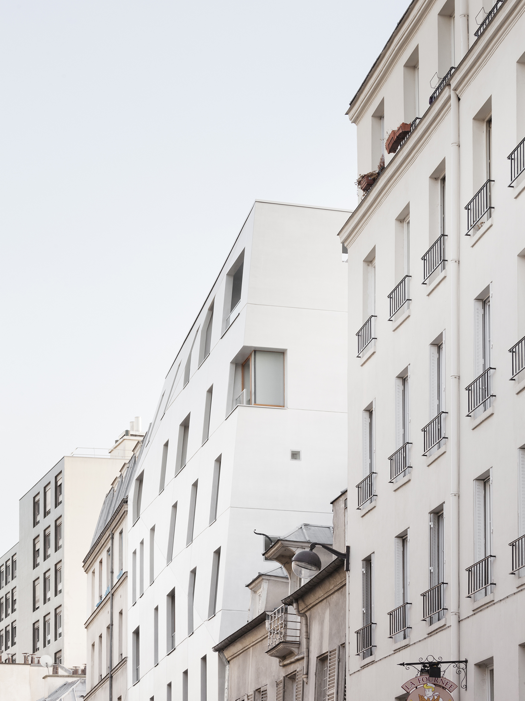 巴黎圣莫尔街 10 号,14 套住宅++1 零售空间的创意设计-29