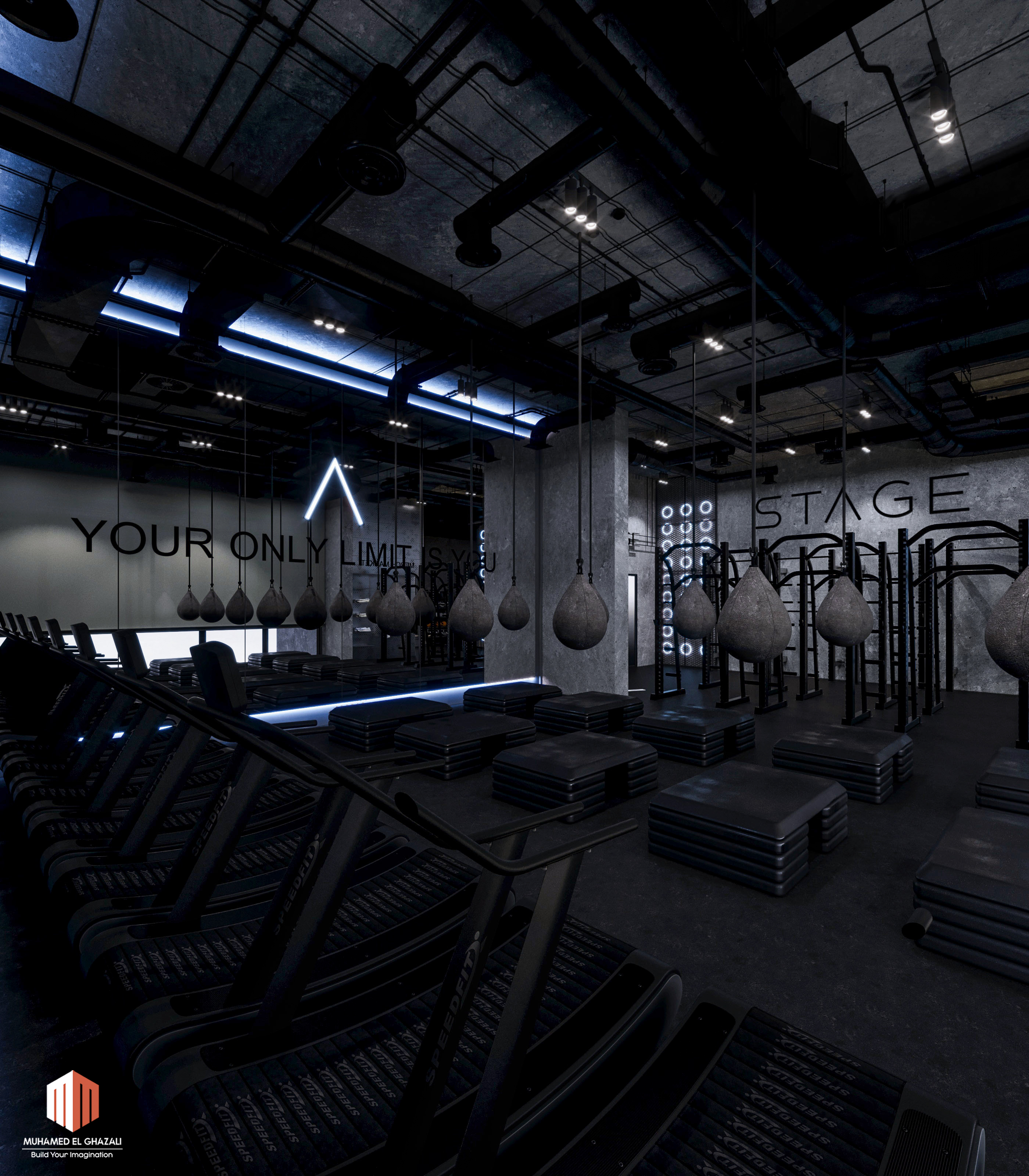 健身房设计丨卡塔尔-26