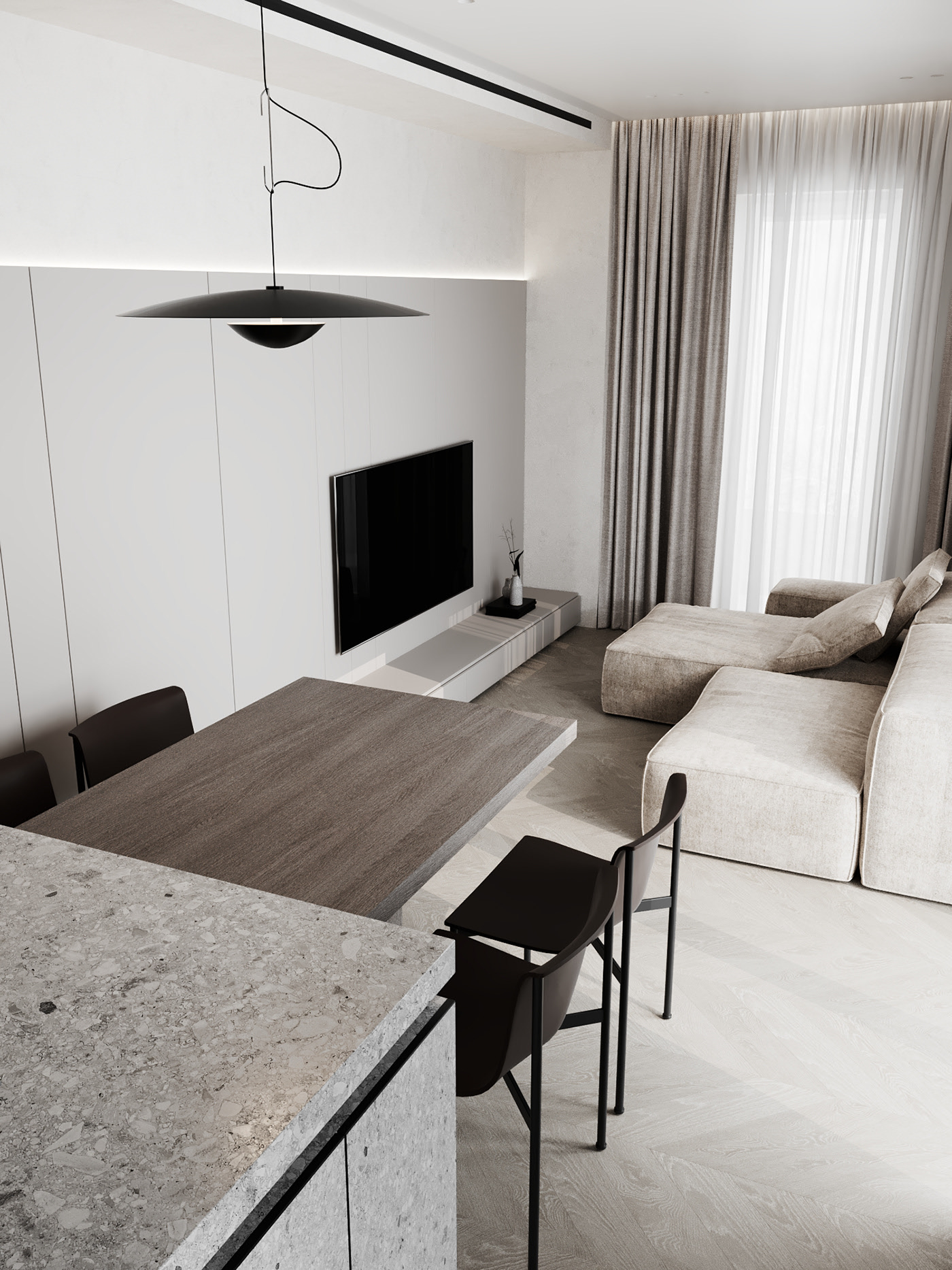 130平 现代简约风格设计！-6