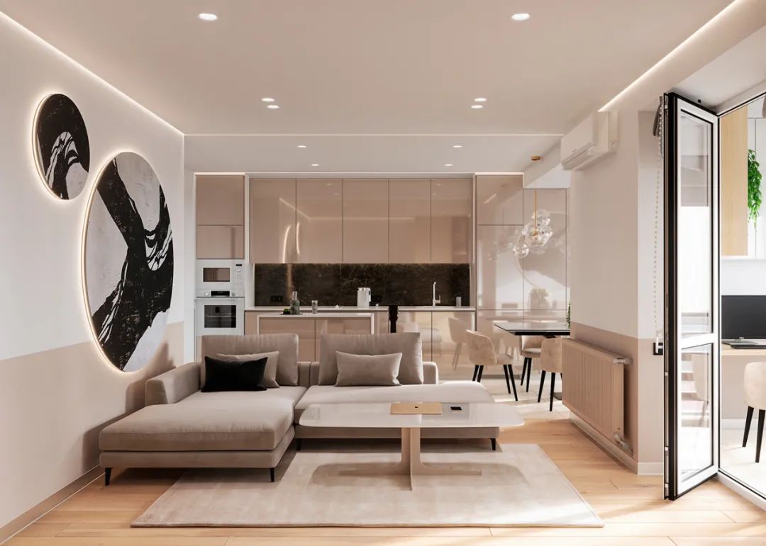 巴塞罗那 95㎡温暖柔和两居室丨西班牙巴塞罗那丨NOVOSAD ARCHITECTS-2