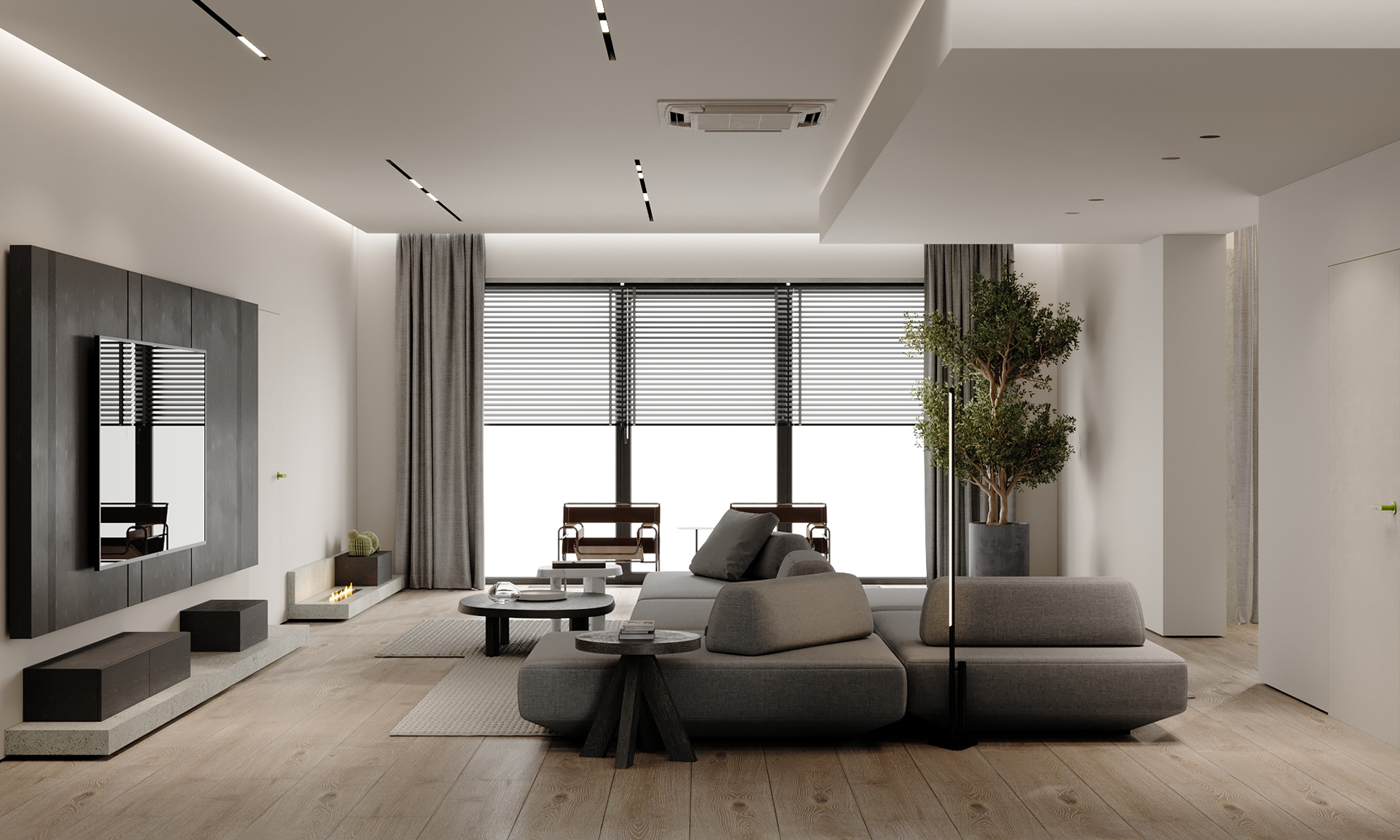 灰色系公寓设计 精致与个性并存-0