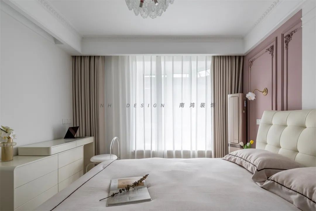 杭州府苑新村104㎡轻法式浪漫家居设计丨中国杭州丨浙江南鸿装饰-70