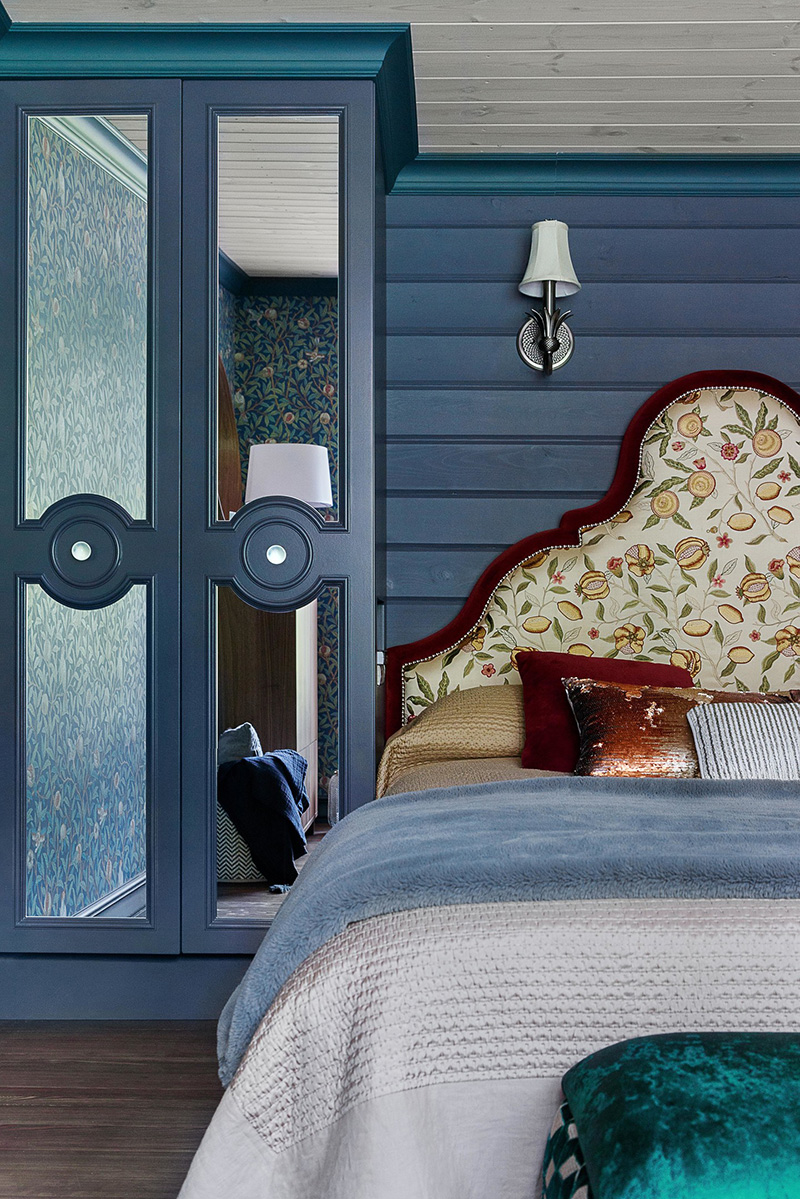 俄罗斯 Perm 木屋 | 英式乡村风格，绿色调，复古元素-11