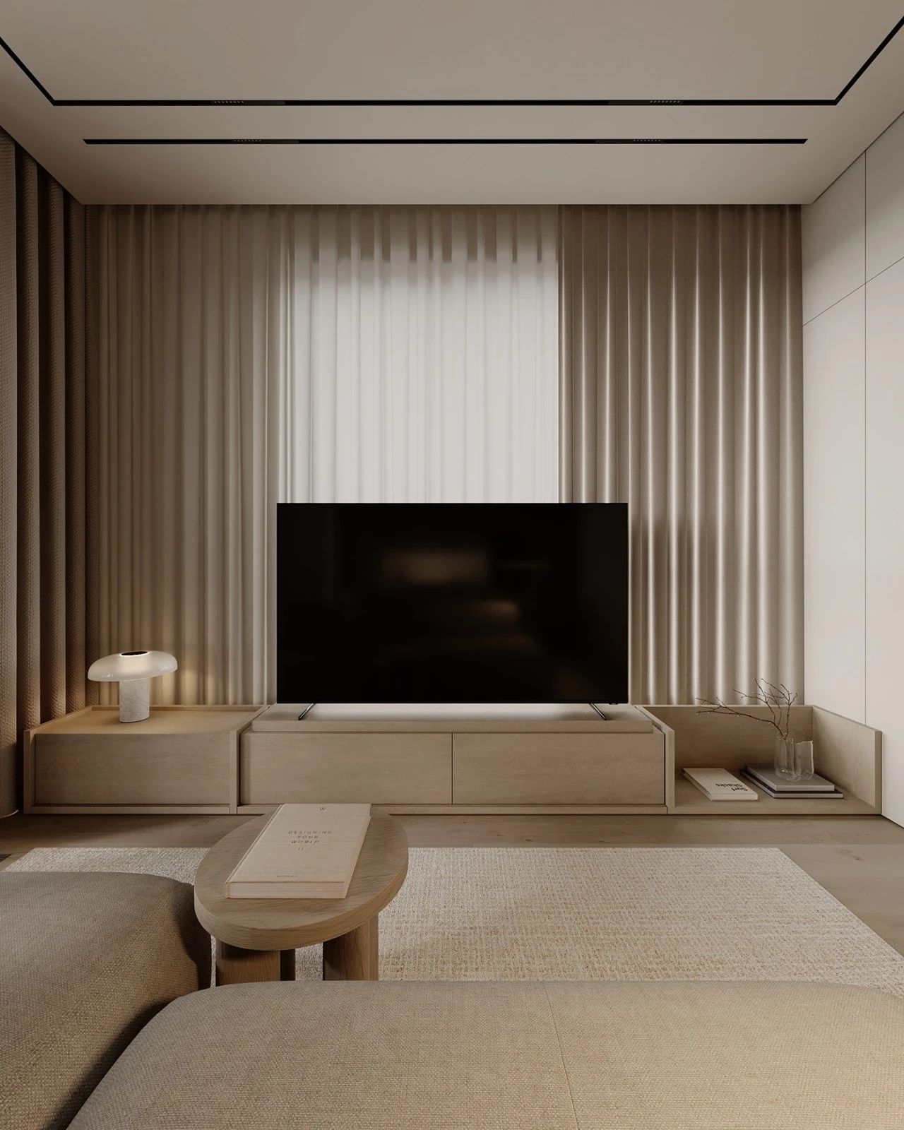 76㎡原木系奶油风极简空间设计丨哈萨克斯坦阿拉木图丨Ursa Studio-8