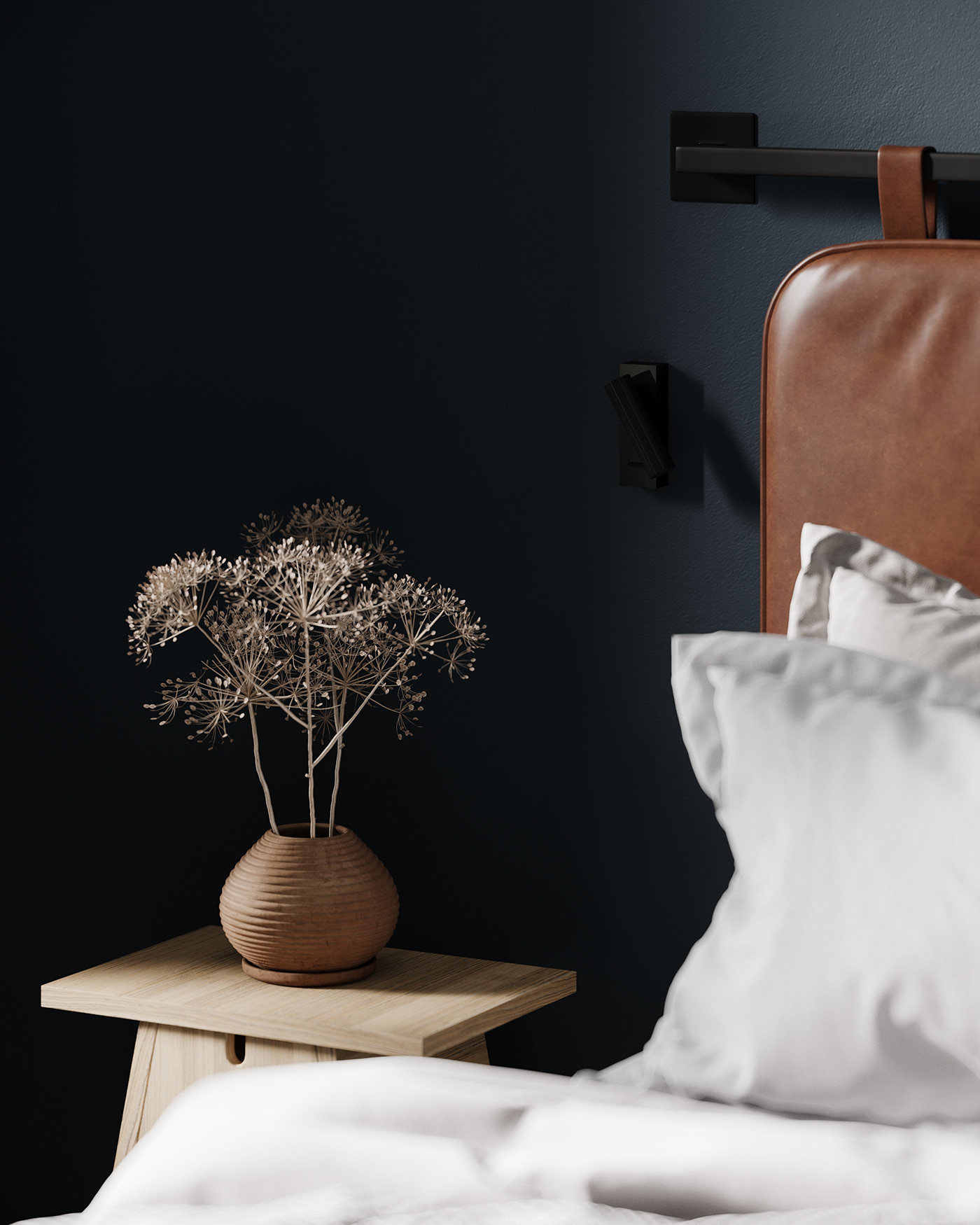 83㎡深色系小空间公寓设计-9