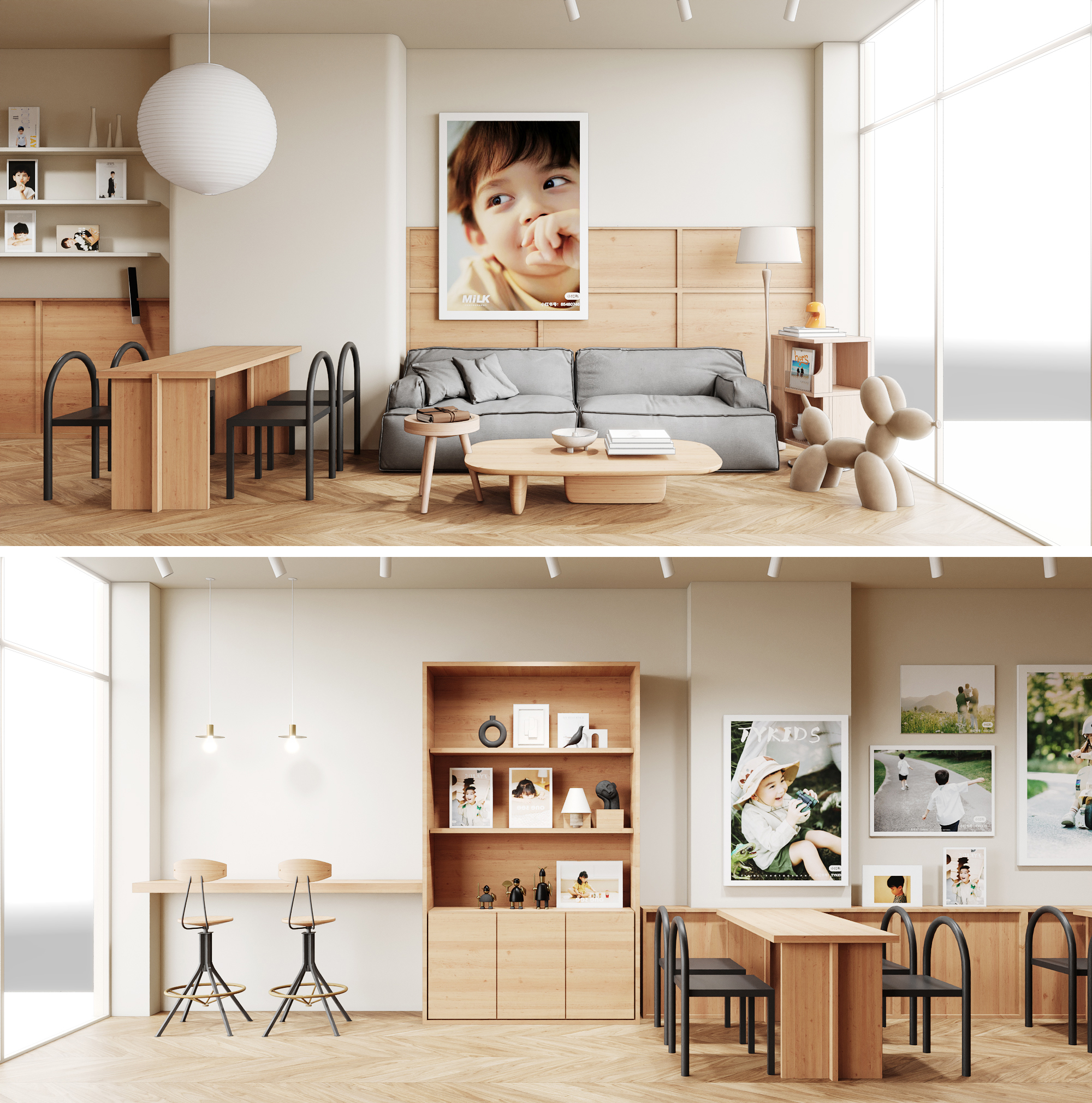 原木儿童摄影店设计丨白盐设计-0