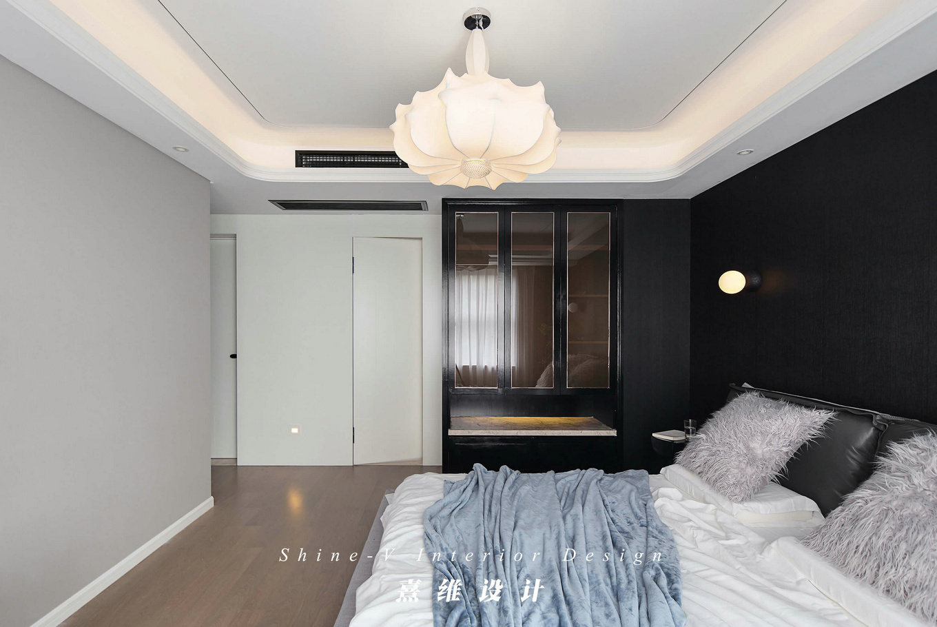 鲁能公馆气质简约之家,设计师巧妙改造精装房-59